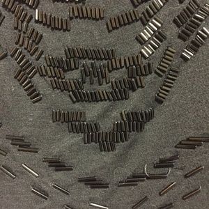 •💥Beaded knit black crop top💥